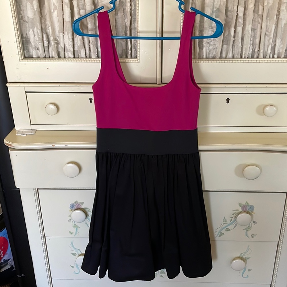 Aqua Color-block Dress